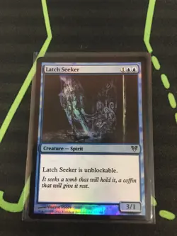 MTG Magic The Gathering Latch Seeker Foil Spirit Blue Commander - Image 1