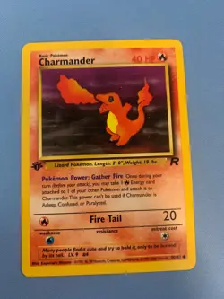 Charmander 50/82 | Team Rocket 1st Edition | Pokemon TCG Common NM/ LP - Image 1
