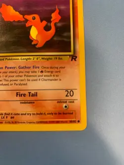 Charmander 50/82 | Team Rocket 1st Edition | Pokemon TCG Common NM/ LP - Image 4