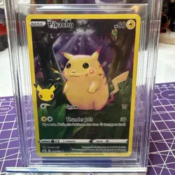 Pikachu Pokemon (2001) Celebrations -005/025 Holo, BECKETT Graded 8.5 - Image 1