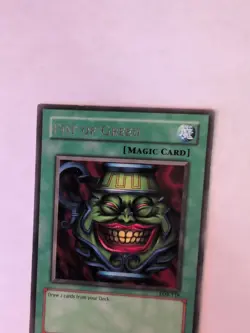 Yugioh Pot of Greed Legend of Blue-Eyes LOB-119 Rare Original Print 2002 - Image 3