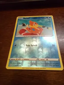 Buizel 022/072 Shining Fates Reverse Holo Pokemon Card - Image 2