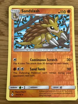 Sandslash Pokemon Card 84/214 Reverse Holo- Used - Unbroken Bonds - Image 1