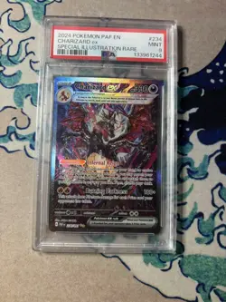 Pokemon TCG Paldean Fates Charizard EX Card 234/091 PSA 9 - Image 1