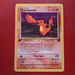 Charmander 50/82 Team Rocket Regular First Edition Wotc Pokemon Card LP - Image 1