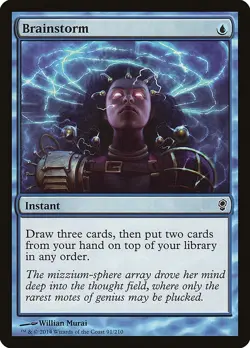 Brainstorm (EX) 1 Mana Card draw MTG Discount: 5+ Magic Singles - Image 1