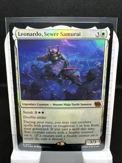 x1 Leonardo, Sewer Samurai M MTG Teenage Mutant Ninja Turtles, Foil, English - Image 1