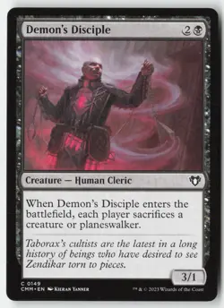 MTG - Demon's Disciple #149 - Regular - CMM Commander Masters - Image 1