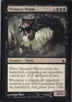 Massacre Wurm - Mirrodin Besieged: #46, Magic: The Gathering Lp C287 - Image 1