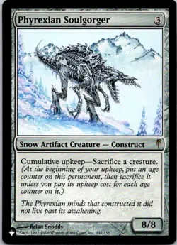 MTG Magic The Gathering Phyrexian Soulgorger Coldsnap Played See Scan A - Image 1