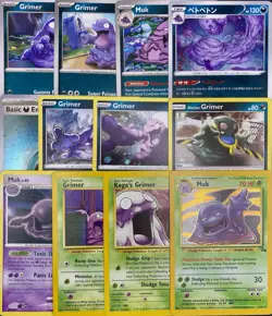 12x Pokemon Cards Muk Grimer Lot Collection - Cosmos Holo Rare Vintage TCG - Image 1