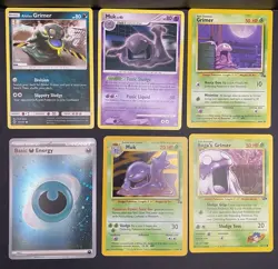 12x Pokemon Cards Muk Grimer Lot Collection - Cosmos Holo Rare Vintage TCG - Image 4