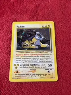 Raikou 13/64 Neo Revelation Holo Wotc Pokemon Card Played - Image 1