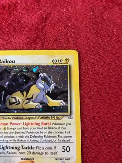 Raikou 13/64 Neo Revelation Holo Wotc Pokemon Card Played - Image 2