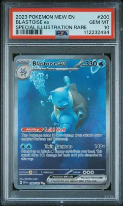 Pokemon 151 Blastoise Wartortle Squirtle PSA 10/9 Set Sequential ENGLISH - Image 1