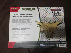 Pokemon TCG Scarlet & Violet 151 Zapdos EX Collection Box Sealed NEW - Image 2