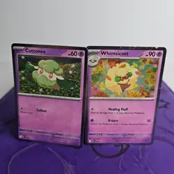 Cottonee 018 and Whimsicott 019 Black Star Promos - Pokemon TCG - NM - Image 1