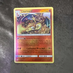 Charizard 14/181 Reverse Holo Team Up NM with non holo basic and stage 1 - Image 2