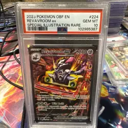 Pokemon Revavroom ex 224/197 Obsidian Flames Special Illustration Rare PSA 10 - Image 1