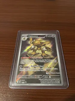 2025 Pokemon Center Stamp Alakazam 009 Black Star Promo NRMT+ or Better - Image 1