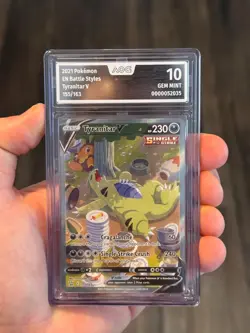Tyranitar V 155/163 AOG 10 GEM MINT | Battle Styles | Pokemon PSA 10 Potential - Image 1