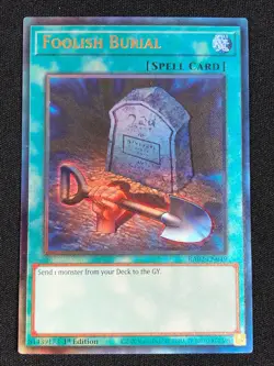 YUGIOH FOOLISH BURIAL RA02-EN049 1ST ULTIMATE (NM) Rarity Collection 2 - Image 1