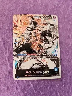 One Piece TCG Starter Deck 22: Ace & Newgate Ace & Newgate Alt Art Card ST22-001 - Image 1