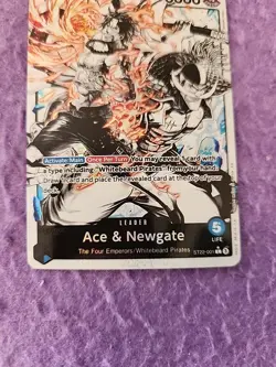 One Piece TCG Starter Deck 22: Ace & Newgate Ace & Newgate Alt Art Card ST22-001 - Image 3