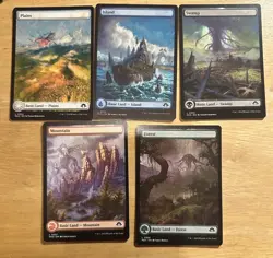 5 Card Land Set - Full Art Lands - Modern Horizons 3 - Image 1