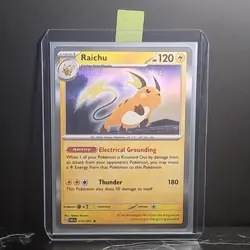 Raichu Scarlet And Violet Paldean Fates 019/091 Reverse Holo Rare Pokemon Card - Image 1