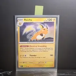 Raichu Scarlet And Violet Paldean Fates 019/091 Reverse Holo Rare Pokemon Card - Image 4