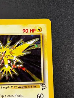 Zapdos 20/130 - Base Set 2 Holo Rare Pokemon TCG Card Vintage LP - Image 4