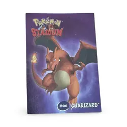 Pokemon Stadium 2000 Danone #06 Charizard Holographic Card NM - Image 1