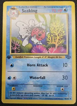 Vintage Pokemon TCG 1st Edition Lot - Seaking, Mankey, Spearow, Fearow - 4 Cards - Image 2