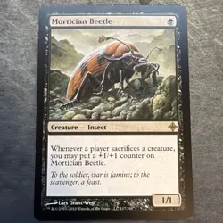 MTG magic cards 1x Mortician Beetle Rise of the Eldrazi - LP - English - Image 1