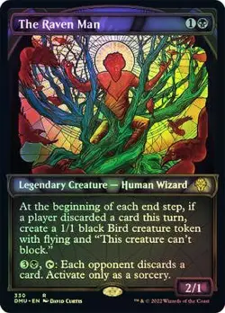 The Raven Man TEXTURED SHOWCASE - 330 - Rare Dominaria United DMU MTG - Image 1