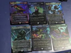 6x MTG Teenage Mutant Ninja Turtles Mythic Borderless Foils #1-6 - Image 1