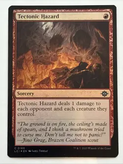 MTG The Lost Caverns of Ixalan Tectonic Hazard Foil 0169 NM - Image 1