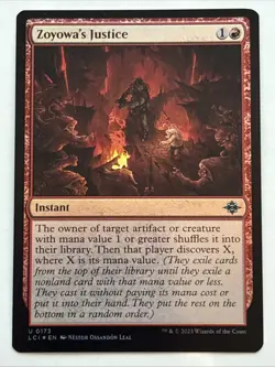 MTG The Lost Caverns of Ixalan Zoyowa's Justice Foil 0173 NM - Image 1