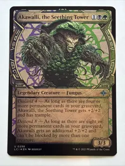 MTG Lost Caverns of Ixalan Akawalli, the Seething Tower Showcase Foil 0298 NM - Image 1