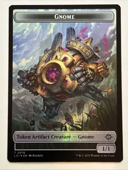 MTG The Lost Caverns of Ixalan Gnome/Fungus Token Foil 0016/0007 NM - Image 1