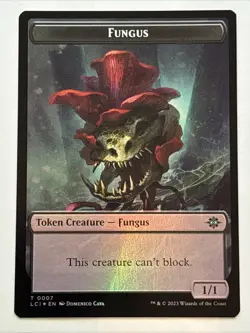 MTG The Lost Caverns of Ixalan Gnome/Fungus Token Foil 0016/0007 NM - Image 2