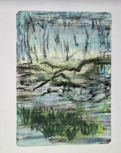 Swamp (A) Fourth Edition MTG Magic The Gathering ALTERED - Image 1