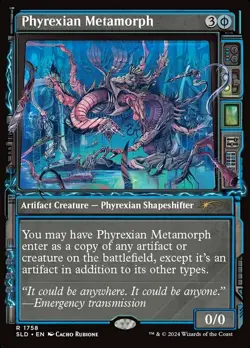 Mint/Near-Mint, English - 1 x MTG Phyrexian Metamorph - 1758 - Non-Foil Secret L - Image 1