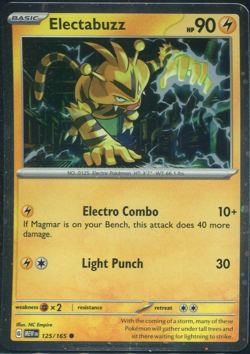 Electabuzz - 125/165 Cosmos Holo Promo 125/165 Pokemon Promos Holo - Image 1