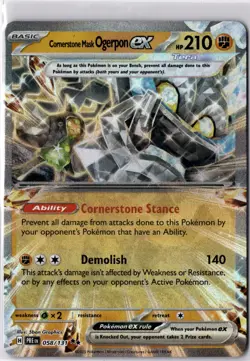 Cornerstone Mask Ogerpon Ex 58/131 Prismatic Evolutions -Near Mint- Pokemon TCG - Image 1