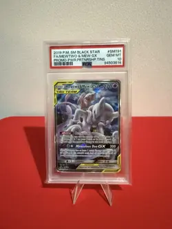 PSA 10 Mewtwo and Mew #SM191 GX TCG Sun & Moon Holo Promo Gem Mint 2019 Pokemon - Image 1
