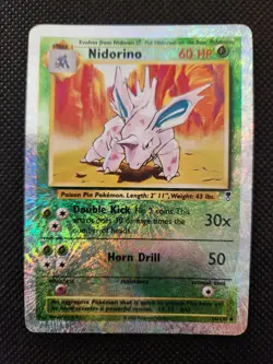Nidorino 56/110 Legendary Collection 2002 Reverse Holo Pokemon MP Condition - Image 1