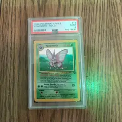 Pokemon PSA 9 MINT 1999 Venomoth Jungle Unlimited Holo #13 - Image 1