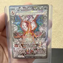 Pokemon Charizard ex Full Art Holo Special Illustration Rare SV03 223/197 330 HP - Image 1